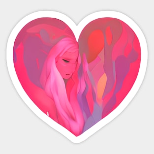 Anime Heart (Valentines Special) Sticker